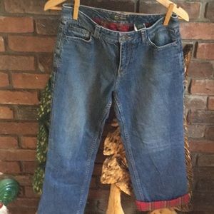 Eddie Bauer Flannel Lined Jeans
